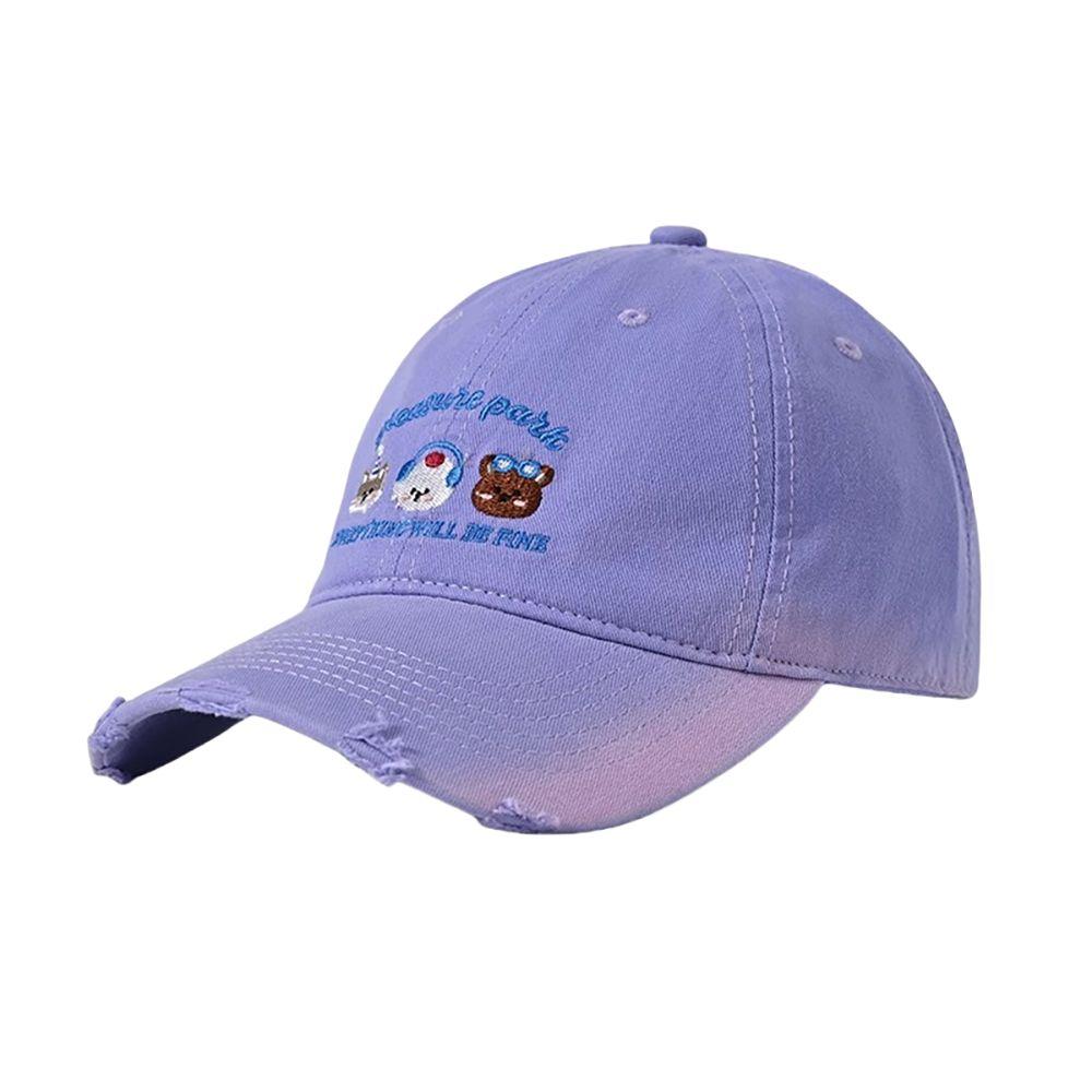 Cotton Baseball Cap Korean Style Puppy Cap Fashion Embroidered Letter Hat Street