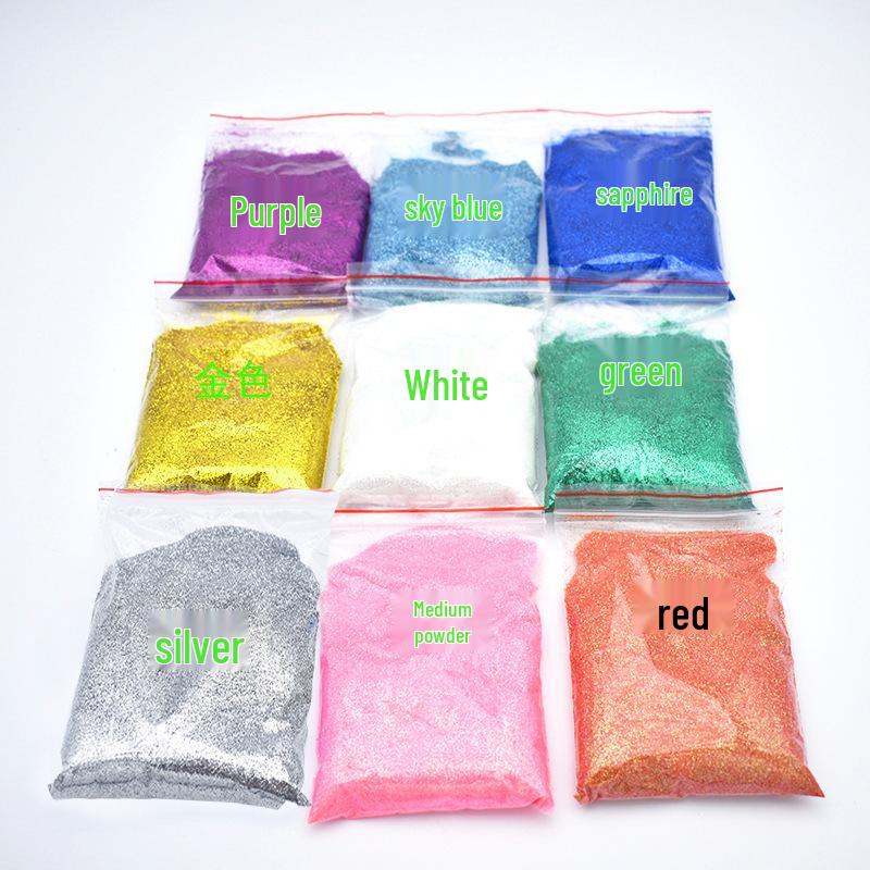 Gold & Silver Glitter Powder for Kids DIY, 90g Bag - Iridescent Cross-Stitch Powder