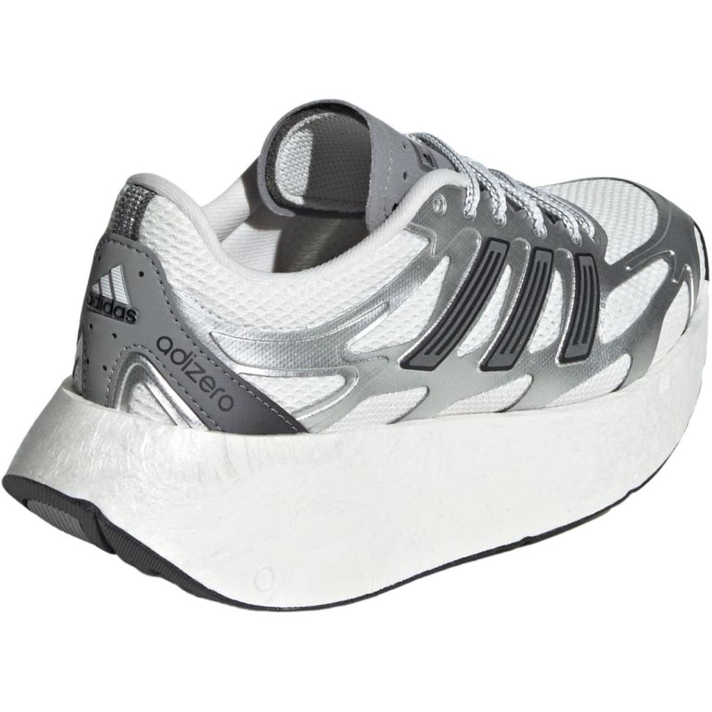 Adidas Adizero Aruku J Silver Metallic White Kids Sneakers Crystal-White Grey-Three JR1203