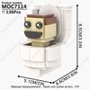 MOOXI Set di Figure Skibidi Toilet Man TvMan Cameraman Speakerman Blocchi da Costruzione Modello MOC Mattoncini Giocattoli per Adulti Bambini Regalo di Compleanno