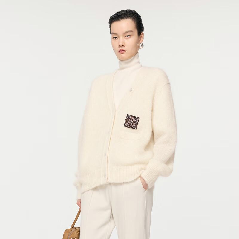 

Кардиган JNBY 2023 Осень с V-образным вырезом из шерстяной смеси M