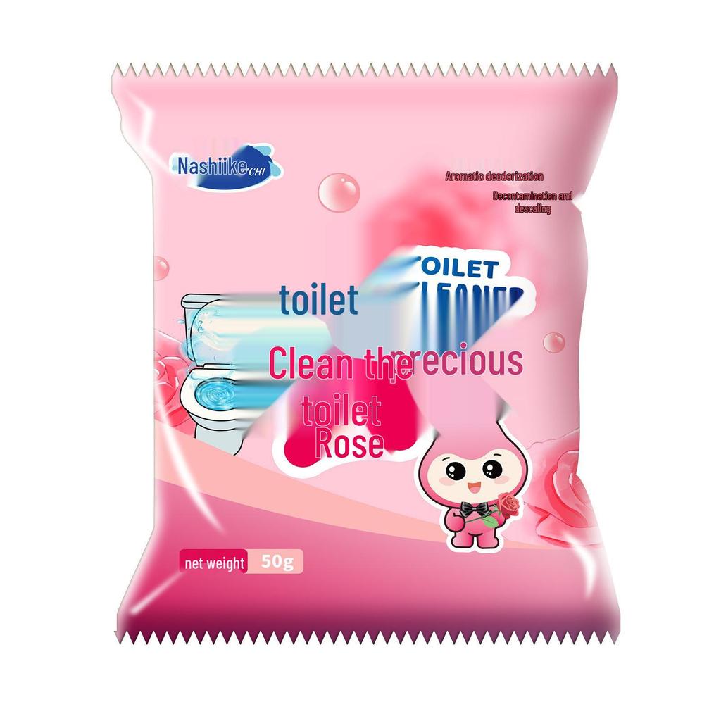 Dual-Action Blue Toilet Cleaner & Deodorizer Block