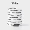Dual-Color Letter Print Shoelaces Fashion Decorative Flat Shoe Strings Trendy Custom Upgrade Laces for Vintage Athletic Footwear