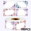 50/100/250PCS Flowers Name Lables Sunflowers Packaging Sticker Roll Date Stickers Refrigerator Freezer Food Storage Small
