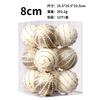 12 Pack 8cm Champagne Gold Christmas Balls Pearl Foam Tree Ornaments Holiday Decor