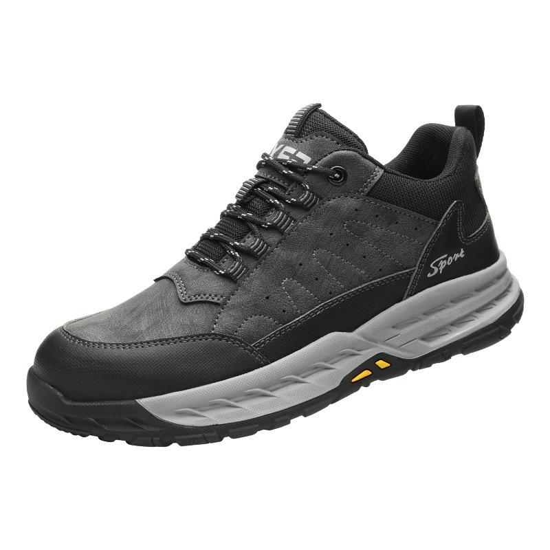 Labor Shoes Men's Wear-resistant and Tie-resistant Safety Shoes Non-slip Soft-soled Steel Bag Head Anti-smashing and Stab-proof Work Shoes