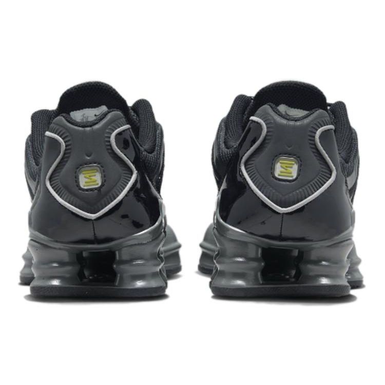Nike Shox TL Preto Cinza Ferro Mulher Tênis Prateado Metálico FV0939-001