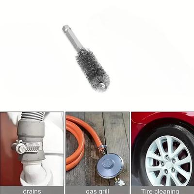 Wire Brush, Stainless Steel Brush, Sanding Wire, Pipe Brush, Hexagonal Rod Gun Polishing Deburring Wire Pipe Brush, Pipe Brush,