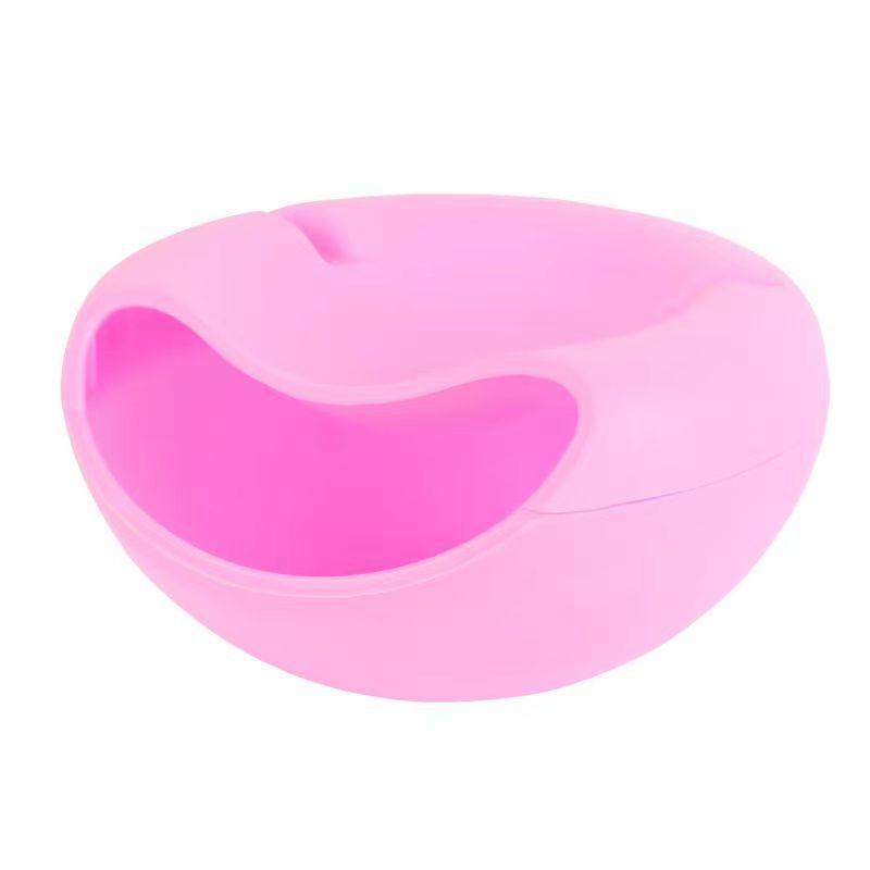 Creative shaped bowl for cracking sunflower seeds, lazy person's fruit plate, candy fruit plate, double-layer dried fruit plate