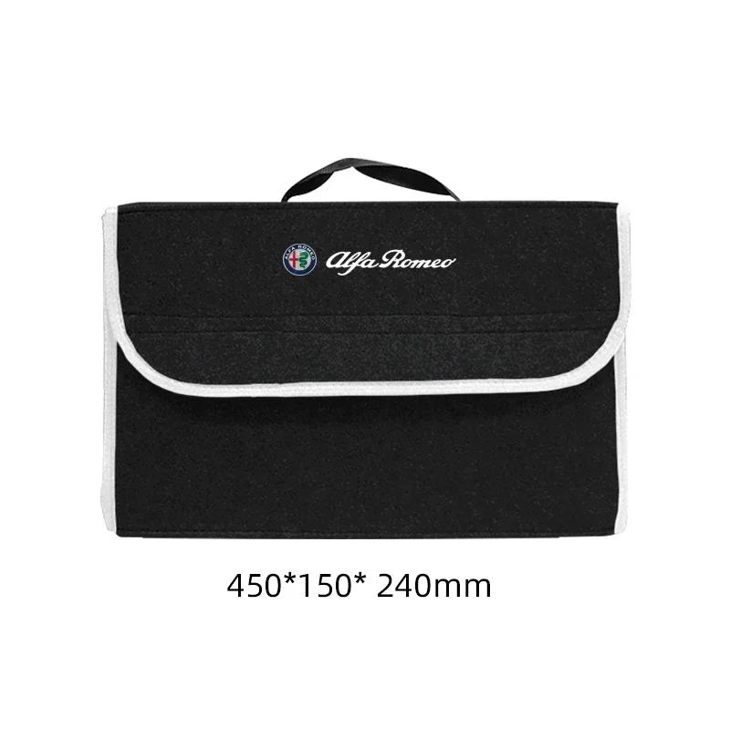 CFHMV1 Car Trunk Organizer Bag Foldable Stowing Tidying Storage Box For Alfa Romeo 4C 159 166 Spider Giulia Giulietta 156 Mito 8C GT