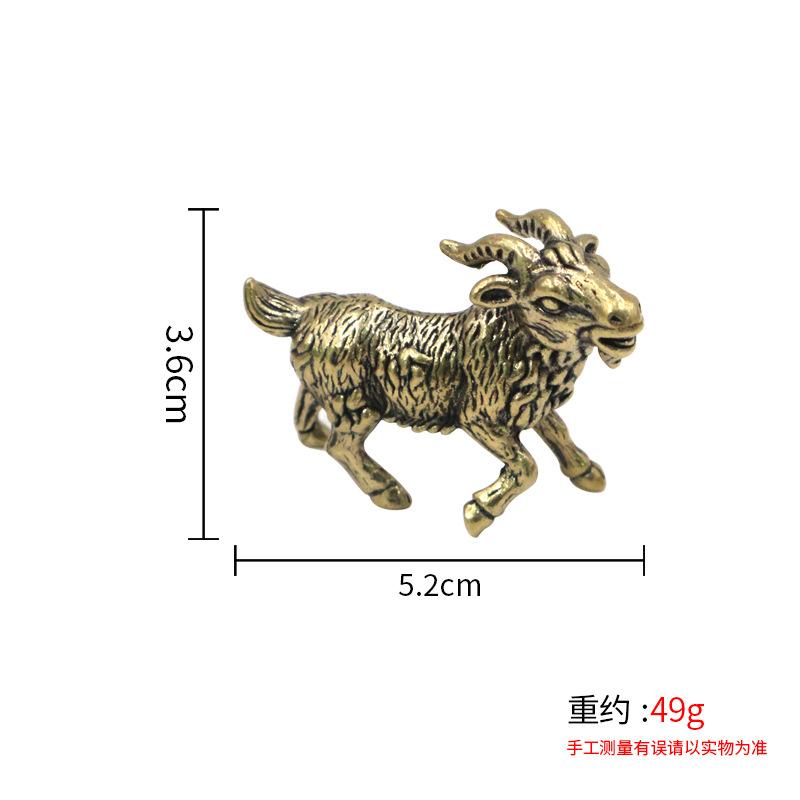 Wealth Tea Pet Wholesale Solid Brass Desktop Zodiac Lucky Small Figurines