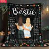 Best Friend Print Thin Flannel Blanket for Bedrooms,Living Rooms,Sofas Blankets,Lunch Breaks,blankets Fluffy Blanket