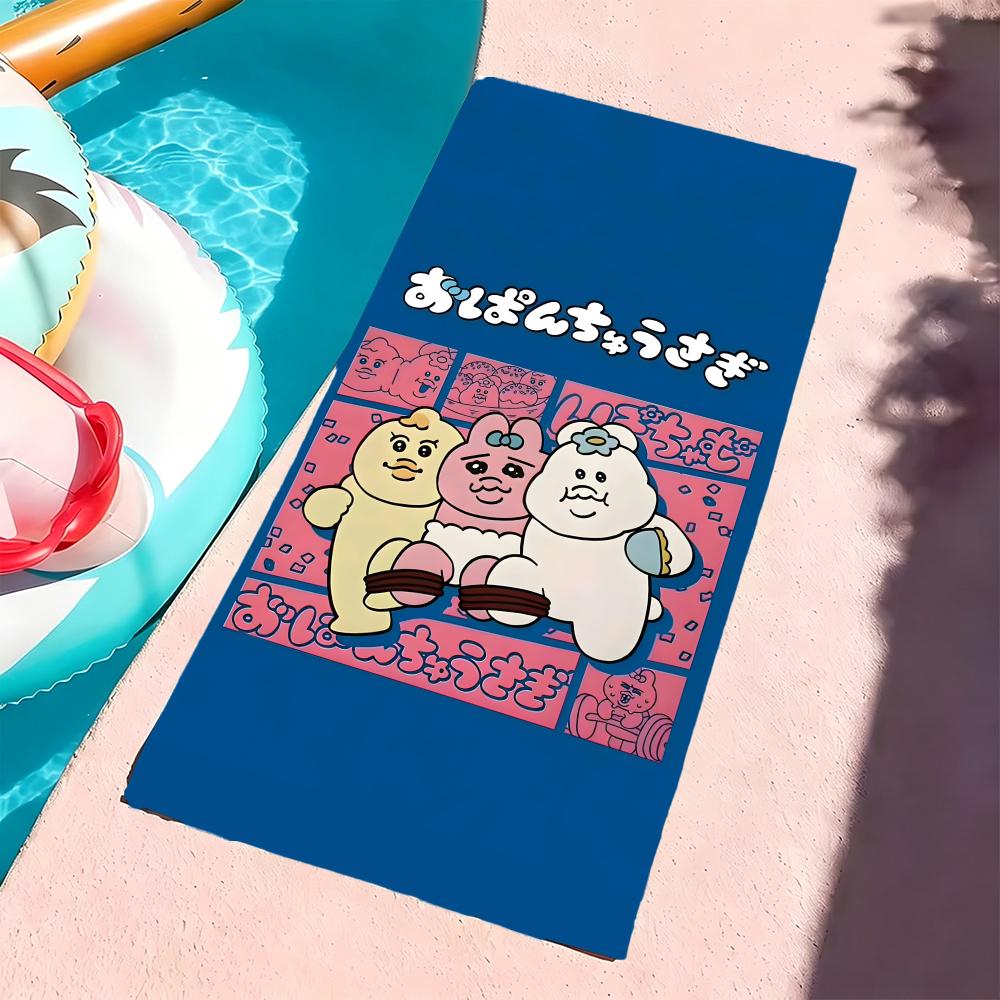 Character O-Opanchu Usagi Towel Microfiber beach towel, quick-dry, sand-free, ultra-fine fiber, super soft.