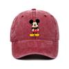 Retro Washed Mickey Mouse Print Baseball Cap Men Women Vintage Kpop Snapback Cap Adjustable Breathable Trucker Hat Sunscreen Hat