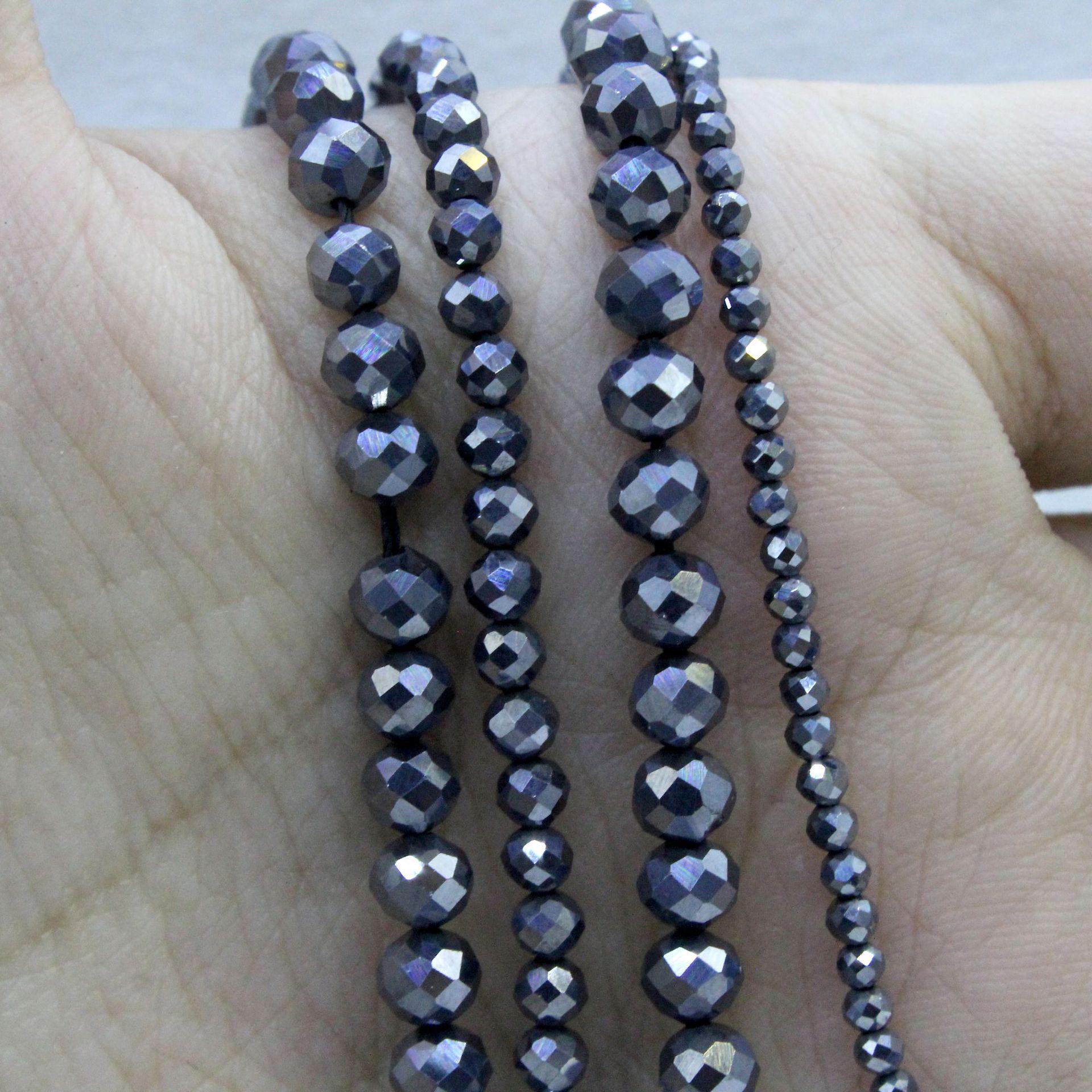 

Острые бусины из черного гематита для изготовления украшений и аксессуаров своими руками 4mm strand (approx. 90 beads)