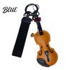 Unique Gifts for Key Ring Faux Leather Cello Keychain Cellists Retro Charm with Durable Instrument