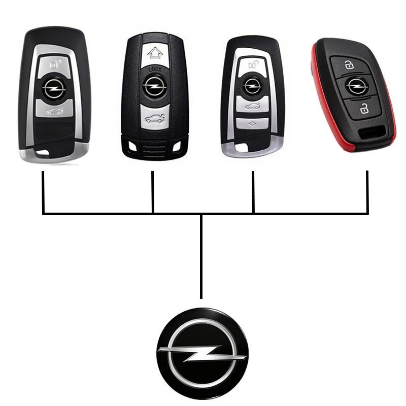 14mm New model car remote key badge, car logo key sticker For Vauxhall Opel Corsa VXR Astra H J Sinicia Safira Car Accessories