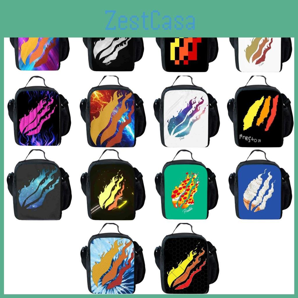 Preston Large Capacity Portable Aluminum Foil Insulation Bag For School Lunch Keep Your Food Cool Or Warm All Day