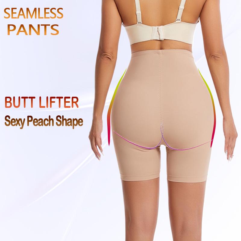 High-Waisted Tummy Control Seamless Pants with Anti-Slip Waistband & Steel Boning - Plus Size Body Shaping & Leg Slimming for Women