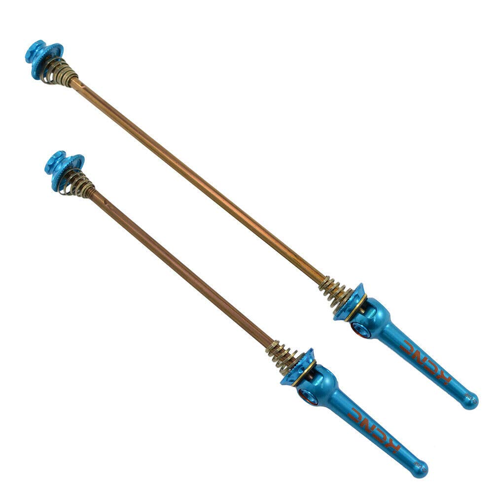 KCNC Grooving QR MTB Titanium Axle Hub SK2241 Skewer, Blue, KQR05-002BL,