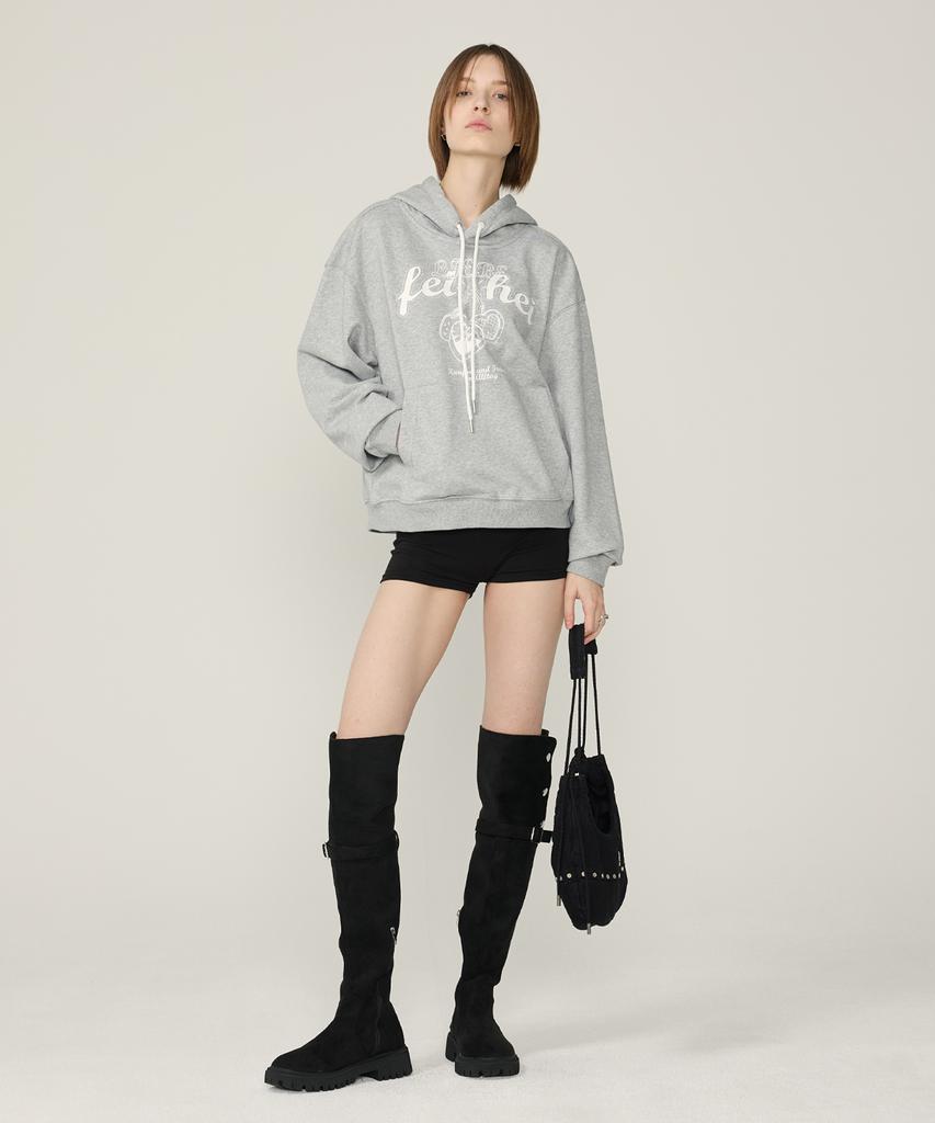 Love’S Handcuffs Hoodie Gray