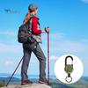 Portable Retractable Keychain Carabiner Badge Holder Strong Load-bearing Compact Size Portable Telescopic Keychain Clip Camping Accessories