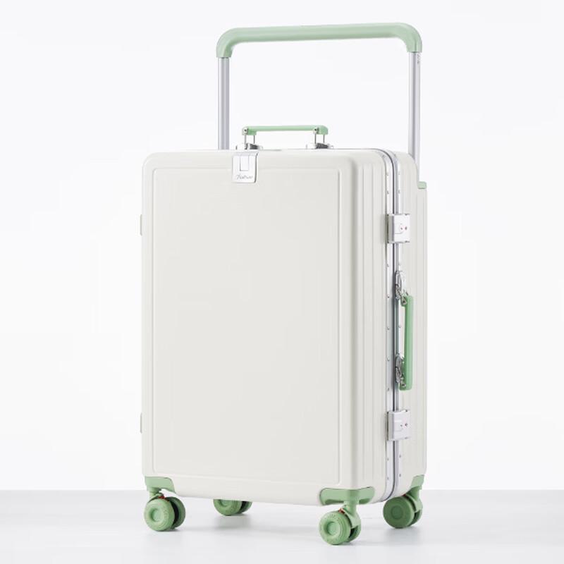 Vintage Wheel Aluminum Frame Luggage