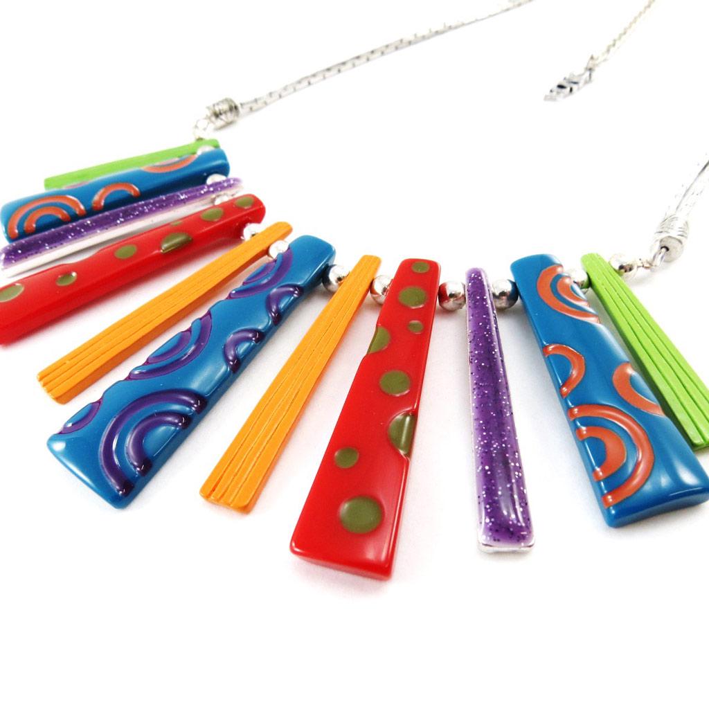 NOA [J2177] - Tutti Frutti 'Coloring' Designer Necklace