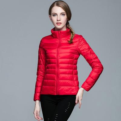 New Lightweight Down Jacket Women's White Duck Down Standing Collar Down Jacket Women's Short Jacket
