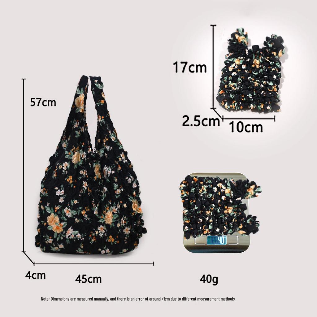 Bolso de Mano Plegable Erizo Flor Transfronterizo: Bolsa Mágica Telescópica Plegable de Piña Miura