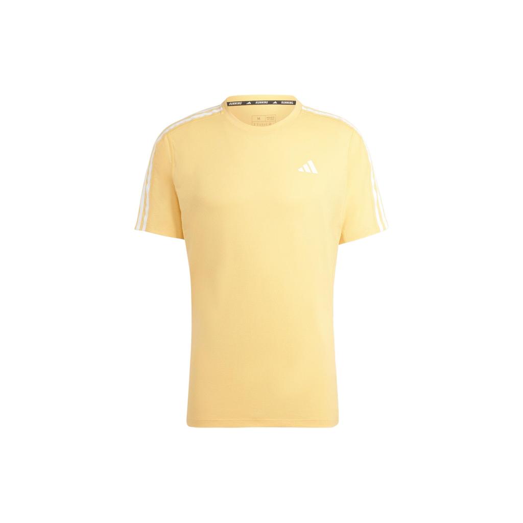 New Adidas T Shirt Men's Apricot Yellow IK4990