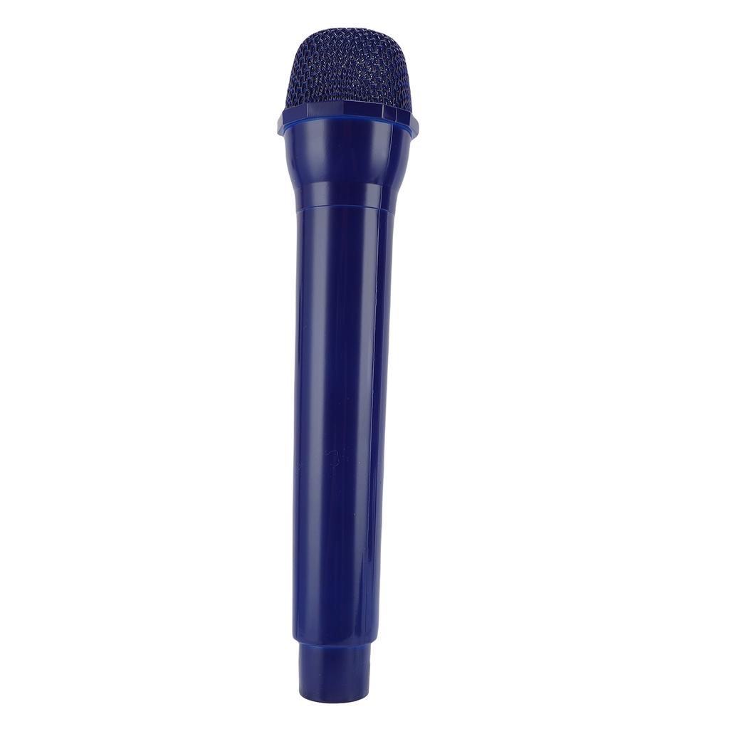 Microphone Prop Lightweight Simulated Plastic Fake Microphone for Singing Speaking Training Cosplay Photography