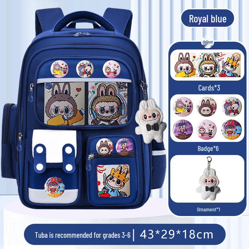 Lightweight Large Capacity Backpack for Grade 1-6 Students, Boys or Girls
