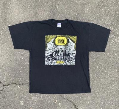 Vintage Napalm Death Skum T-Shirt Y2k Death Faded Skulls