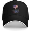 Sandwich Baseball Cap for Men & Women, 3-Layer Contrast Design Adjustable Hat, Lightweight Durable Cap