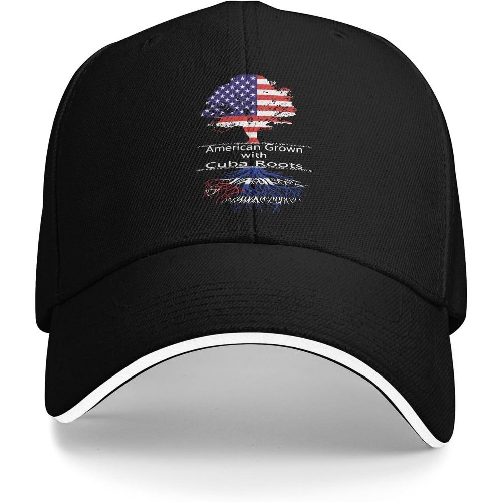 Sandwich Baseball Cap for Men & Women, 3-Layer Contrast Design Adjustable Hat, Lightweight Durable Cap