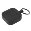 Retractable Keychain Black Plastic Wire Rope High Resilience Portable Keychain for Anti Lost
