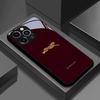 Custodia in Vetro Temperato con Fantasia Leopardo Rosso Vino per iPhone 17 Pro Max 16 15 14 13 12 11 Pro 16E 17Air 7 8 Plus XR XS X Cover