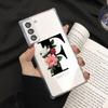 Klare Hülle für Samsung Galaxy S22 S20 FE S21 S10 S9 Plus Note 20 Ultra 10 Lite 9 Weiche TPU-Telefonschale Buchstaben DIY Blume