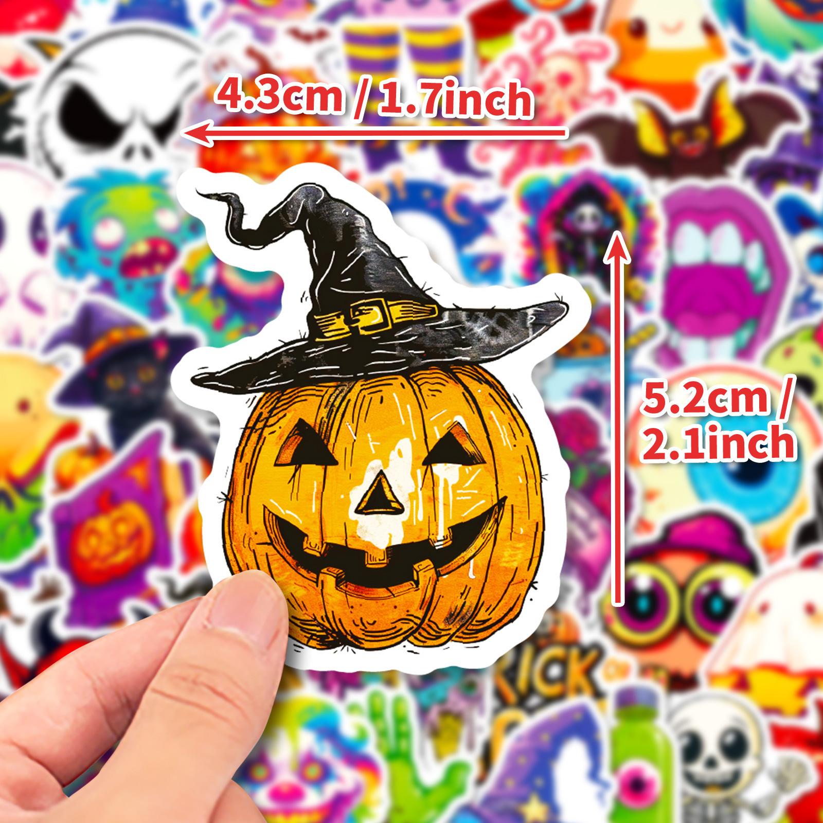 

50 Halloween Stickers Death Ghost Pumpkin Lantern Cartoon Doodle Stickers DIY Suitcase Laptop Stickers