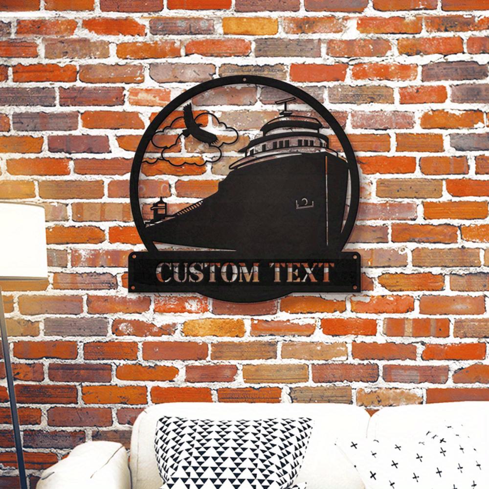 Custom Metal Wall Art Lake Freighter Home Decor Modern Maritime