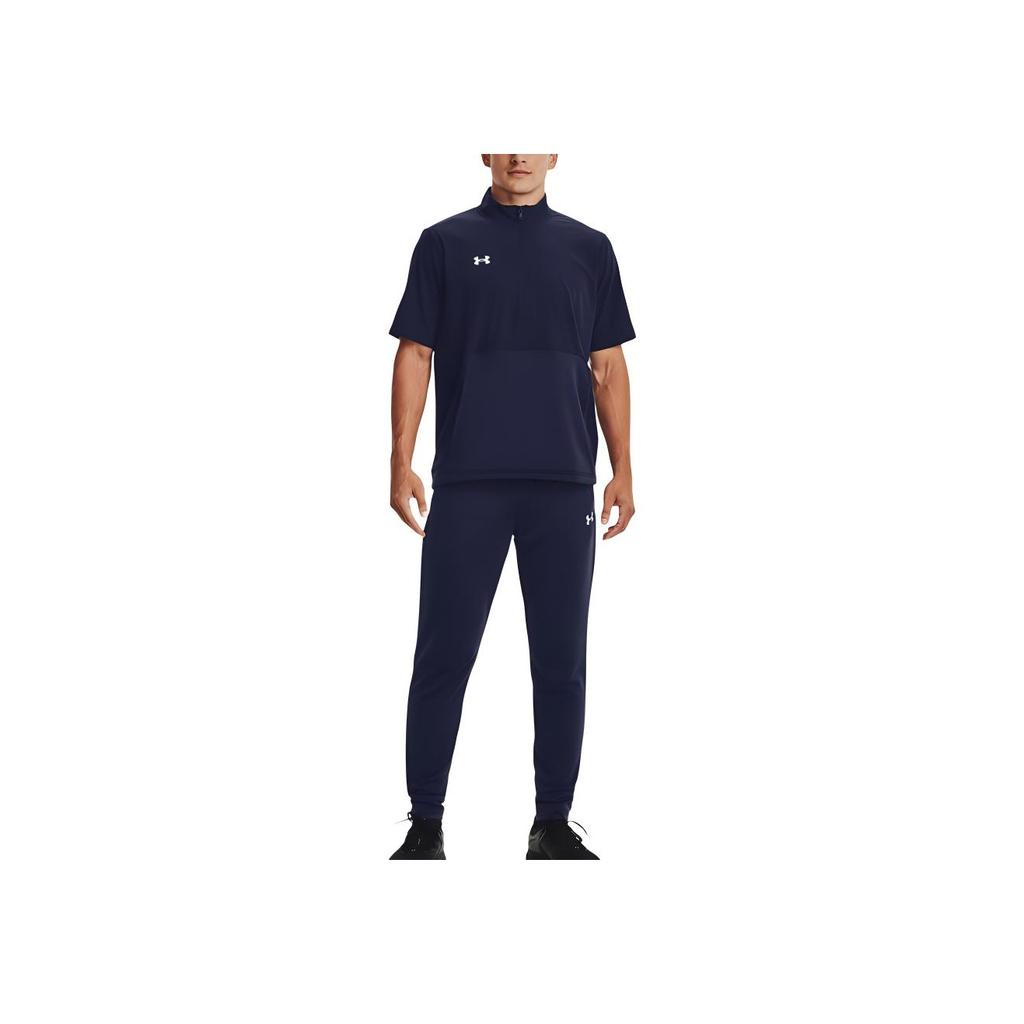 Under Armour Motivate 2.0 Waterproof Comfortable Breathable Loose Short Sleeve T-Shirt Men Tops Midnight-Navy 1370375-410