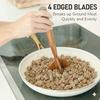 Wooden Meat Masher Potato Crusher Heavy-Duty Mincing Tool for Ground Meat Burgers Vegetables BPA-Free Essential Kitchen Utensil for Home Cooking