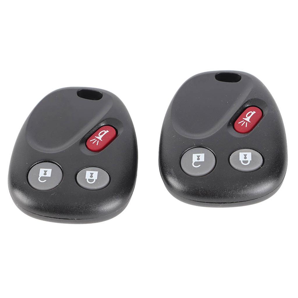 2 Pack 3 Buttons Keyless Car Remote Fob LHJ011 Replacement for 2003 2006 ABS Black