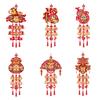 Chinese New Horse & Fu Sign Wall Year Decoration 2026 Red Hanging Decor for Door Festive