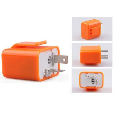 New 2 Pcs Car Electronic LED Flasher Relay Fix Turn Signal Bulb Hyper Flash 12V 2Pin