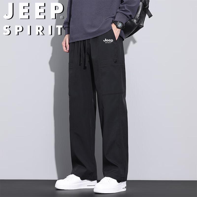 

JEEP SPIRIT Men s Outdoor Casual Straight-Leg Pants 4XL