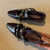 Niche style inner height increase design Mary Jane shoes women's head with single shoes