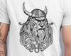 Graphic Viking Warrior Lion Tee, ODIN VIKING Shirt, Animal Print TShirt Mens Unisex Tee, Vikings T-Shirt, Valhalla Tee, Norse Mythology Gift