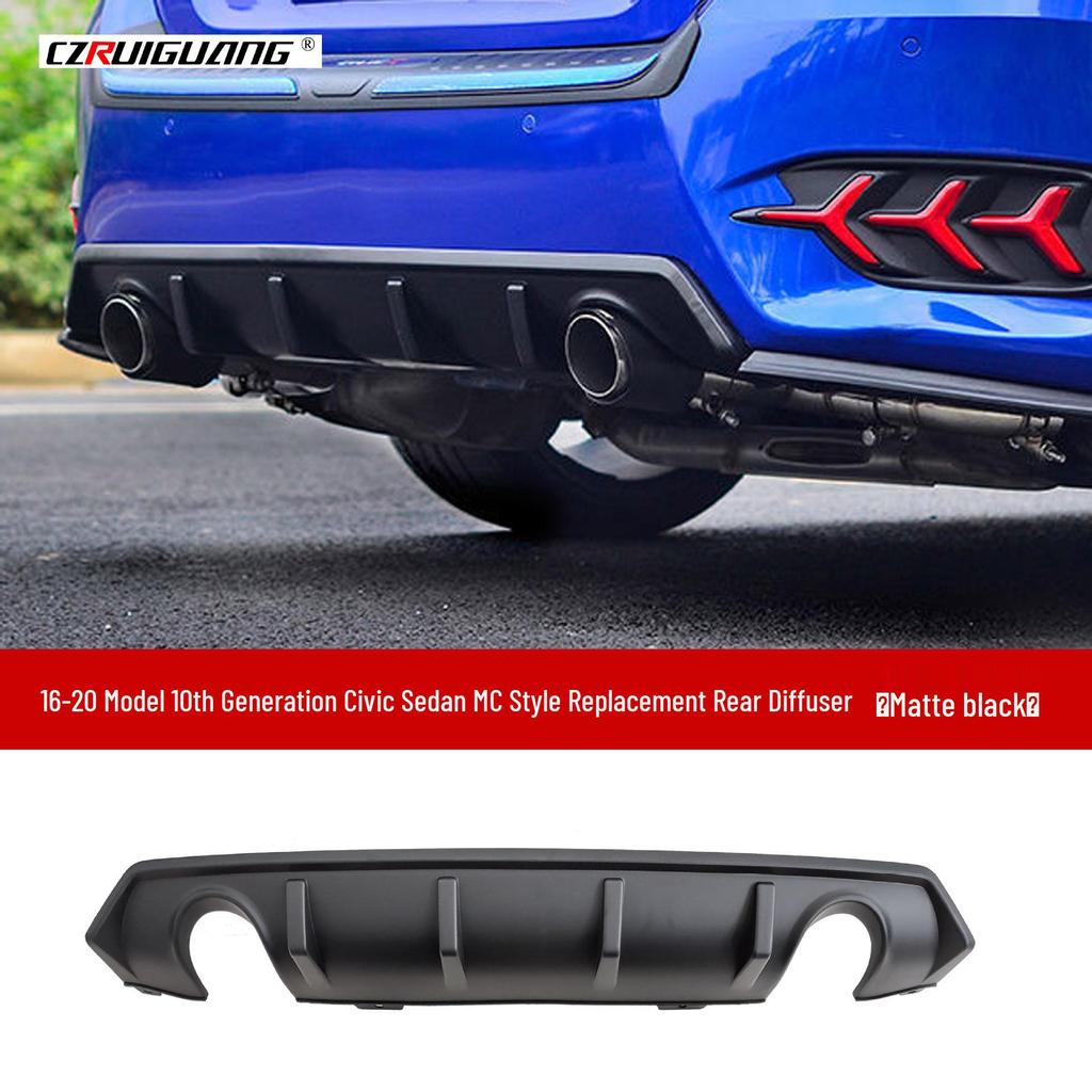 Kit de Carroceria Difusor Traseiro e Splitter Frontal para Civic 10ª Geração